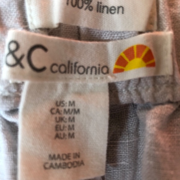 C & C California Linen Shorts - Picture 4 of 4